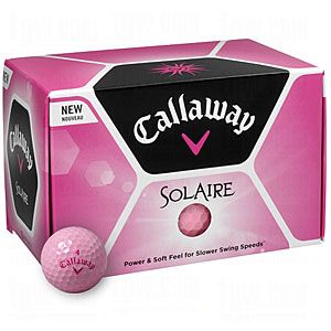 CALLAWAY LADIES SOLAIRE GOLF BALLS 12PK PINK