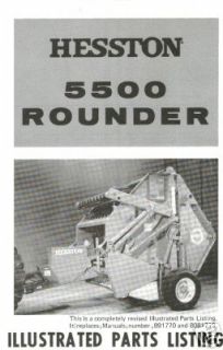 Hesston 5500 Round Baler Illustrated Parts List