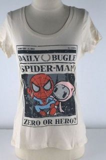 Tokidoki Cream Zero or Hero Spiderman Tee Shirt Junior 3643