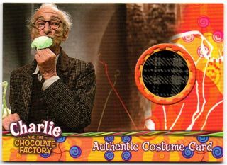 CHARLIE CHOCOLATE FACTORY GRANDPA JOE JACKET COSTUME CARD 2005 ARTBOX