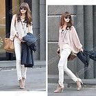 New Womens Batwing Dolman Sleeve Summer Chiffon Casual Tops Blouses 