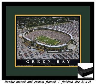 Green Bay Packers at Old Lambeau Field Picture Print Dbl Matted 