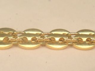 DESIGNER ERWIN PEARL 7 1/2 gucci link 14kt gold gp Bracelet #EPB 33
