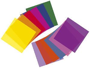 Transparent colour sheet 610 x 530mm coloured filters for PAR cans
