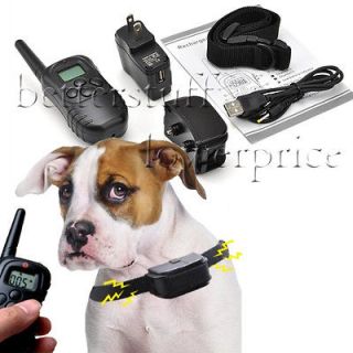Waterproof & Rechargeable 1 Dog LCD Shock&Vibrate Remote Dog Training 