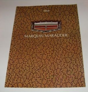 1969 Mercury Marquis Marauder Sales Brochure   Canada Version