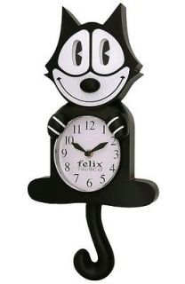 Felix The Cat Animated Wall Clock Moving Eyes Tail