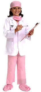   coat pink career surgeon doctor kids girls halloween costume 8 10