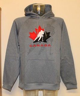 Brand New Under Armour Grey Canada Fleeced Hoodie Hooded Top Sz  L 
