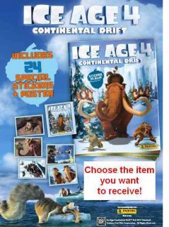PANINI ICE AGE 4 CONTINENTAL DRIFT STICKER COLLECTION   CHOOSE ALBUMS 