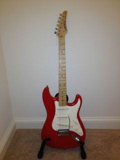 Very Gently Used Electric 6 String Red Samick Guitar Artist Series 