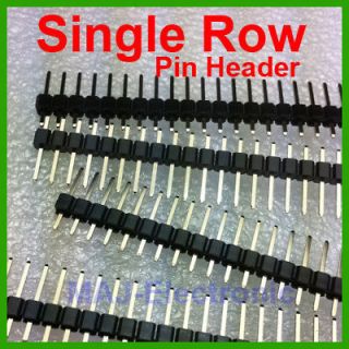 10 Pcs 2.54mm Pitch 15 Pin Female Single Row Straight Header Strip