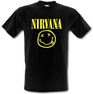 Nirvana Smiley Face logo Grunge Kurt Cobain t shirt *ALL SIZES*