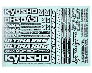 Kyosho Ultima RB6 Decal Sheet [KYOUMD02]  Stickers & Decals   A Main 