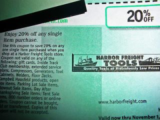 Newly listed 6 HARBOR FREIGHT COUPONS USE @  LOWES  