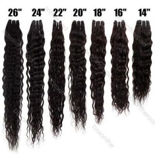 16+18+20 Remy Deep Wave Wavy Curly Human Hair Weaving Weft 