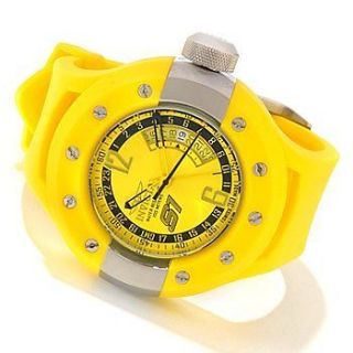 Invicta S1 Rally Classic GMT Yellow Dial Yellow Polyurethane Watch 