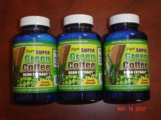BOTTLES OF 100% Pure Green Coffee Bean Extract Dr. Oz 180 VEG 