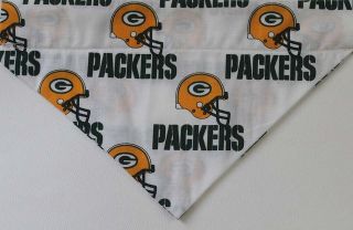 NFL Green Bay Packers White over the collar Dog scarf/ Bandana
