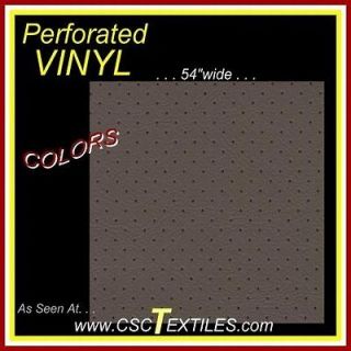 PERFORATED 54w HEADLINER 5yds VINYL Fabric for CABIN Fire Retardant 