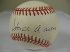 Hank Aaron Milwaukee Braves HOF Single Signed Baseball AUTO JSA LOA 
