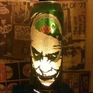   JOKER / DARK KNIGHT BEER CAN LANTERN POP ART LAMP HEATH LEDGER BATMAN
