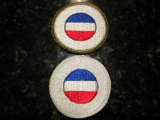 WW II GHQ Reserve Patch Set (2).