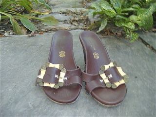 FOXY CINDY SAYS Nordstoms Italian Leather Wedge Sandals 7