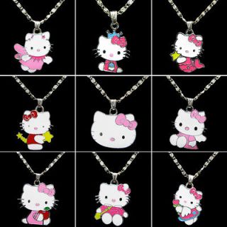   Super Cute HelloKitty Necklace Girl Kids Birthday Party Best Gift NL65