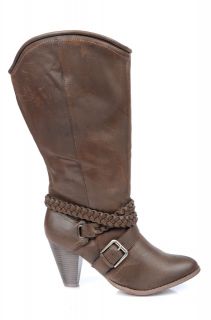 Womens, knee high boots, brown, faux leather, zip boots, discount 