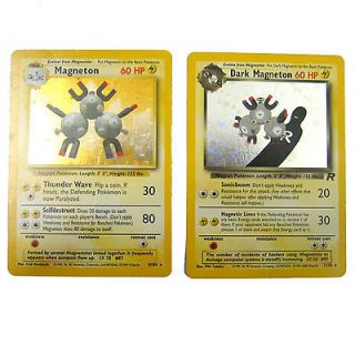 Pokemon Cards MAGNETON & DARK MAGNETON RARE HOLO 2 CARD Set *MINT* 11 
