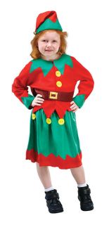 Santa Helper Childrens Fancy Dress Costume great for Christmas 