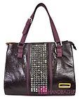 New AUTHENTIC NICOLE LEE GWEN P2031 Rock Studs Bling Tote Bag Purse 