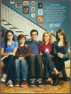 Print Ad   Modern Family cast Got Milk 2011 magazine advertisement