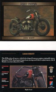 Harley Davidson 1950 WRTT Motorcycle 45 CI Flathead Twin Engine Rare 