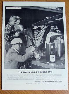 1952 Hiram Walker Imperial Whiskey Ad Horse Riding