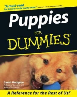 Puppies for Dummies by Sarah Hodgson 2000, Paperback