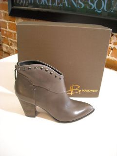 Makowsky Quincy Gray Studded Ankle Boots