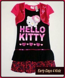 NEW GIRLS HELLO KITTY DRESS SIZES 6,7,8,9,10,11,​12,14,16 SUITS 6 16 
