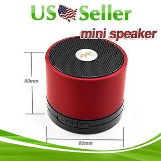 Red USB Bluetooth Wireless Stereo Mini Speaker with TFSlot for iPhone 
