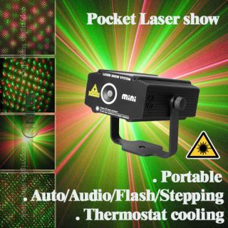 Pocket G&R Laser Stage lighting DJ Show Holiday Dance Bar Family Party 
