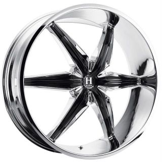 20 inch Helo HE866 chrome wheels rims 5x5 5x127 +35