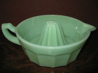Jadeite green Glass lemon Juicer hand reamer jadite jade fruit milk 