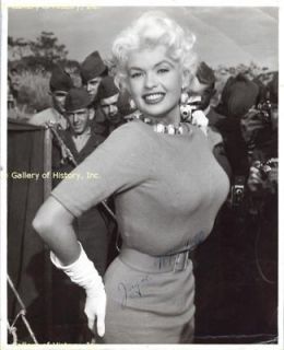 jayne mansfield signed in Collectibles