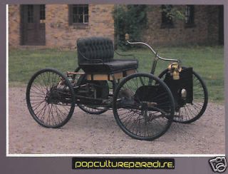 1896 HENRY FORD QUADRICYCLE Classic Car POSTCARD