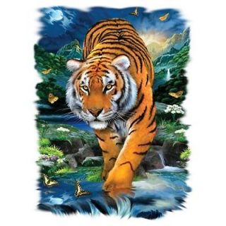 Tiger T Shirt. Wildlife Shirts are printed on Hanes Tagless Tees
