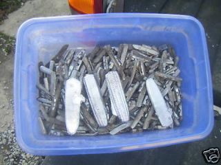 50 LBS. LEAD INGOTS, BHN14 FOR RELOADING, SINKERS, FROM CLIP ON 