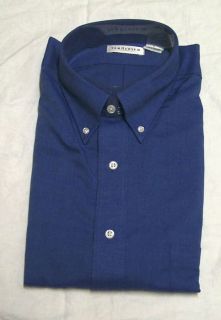 New Mens Van Heusen LS Royal Blue Oxford Dress Shirt 2XL 3XL long 