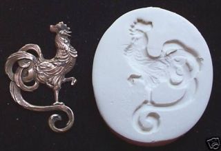 CHICKEN ROOSTER BIRD FANCY ~ CNS polymer clay mold