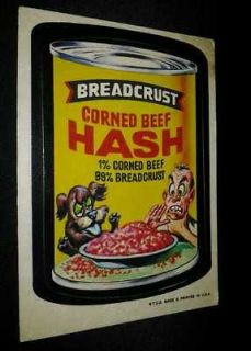1973 TOPPS WACKY PACKAGES SERIES 1 WHITE BACK VINTAGE WB BREADCRUST 